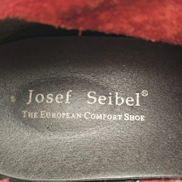 Josef Seibel Sienna 03 Carmin Ankle Boots, Red Leather, Womens Size 9 US / 40 EU - Picture 5 of 7